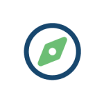 Icon representing exploring